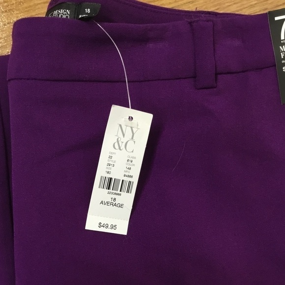PLUS NWT NY&Co Straight Leg Stretch Pants - Picture 8 of 8